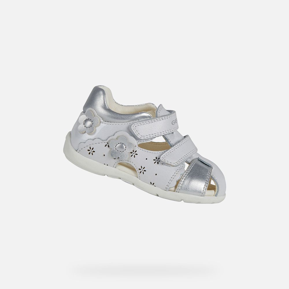 Geox Sandals Silver Kaytan Girl - Geox Baby Shoes - PCXKOJ094